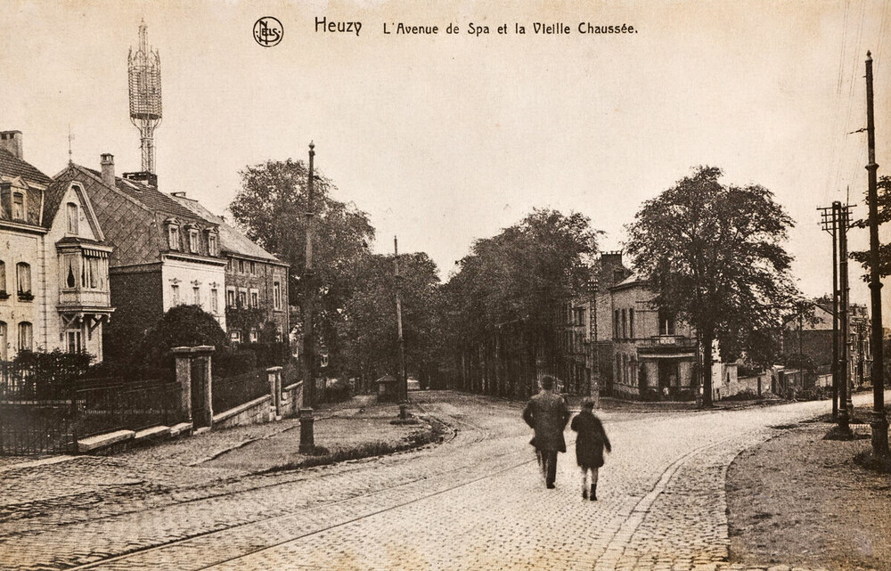 Vue sur le haut de l'Av. de Spa et de Ch. de Theux