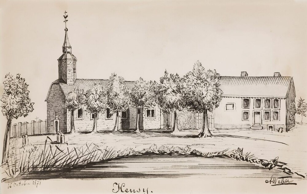 Place de l'église - La Chapelle